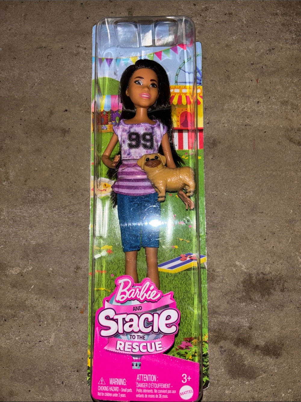 BARBIE DOLL STACIE LIGAYA with a dog HRM06 Mattel (B-1)
